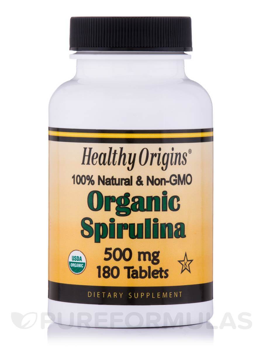 Organic Spirulina Tablets by Healthy Origins